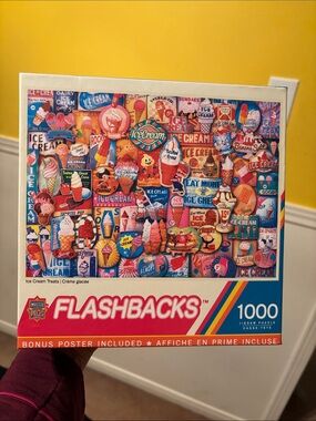 Flashbacks Ice Cream Treats 1000-Piece Puzzle by MasterPieces - Multicolor
